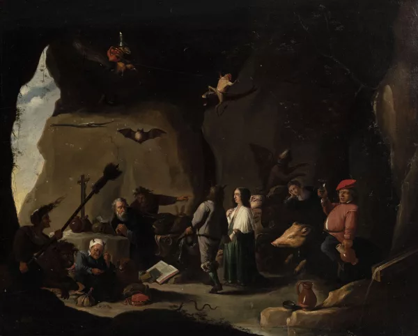 David Teniers le Jeune — Suiveur de David Teniers le Jeune — "The Temptation of St. Anthony"