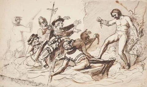 Johann Heinrich Wilhelm Tischbein — Wilhelm Tell flüchtet zu den Gefährten ins Boot