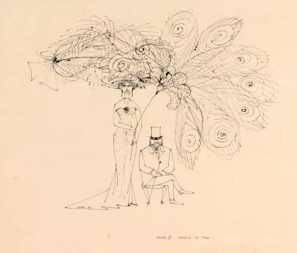 Paul Flora — Eduard VII - Incognito in Paris, 1959