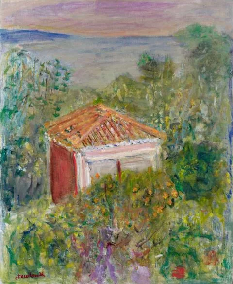 Constantin Terechkovitch — Vue de l'Atelier à Roquebrune
