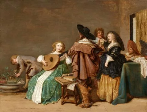 Dirck Hals — Interieur mit musizierender Gesellschaft