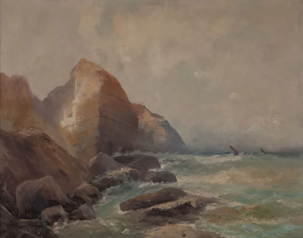 Émile Godchaux — Tempête sur la côte normande