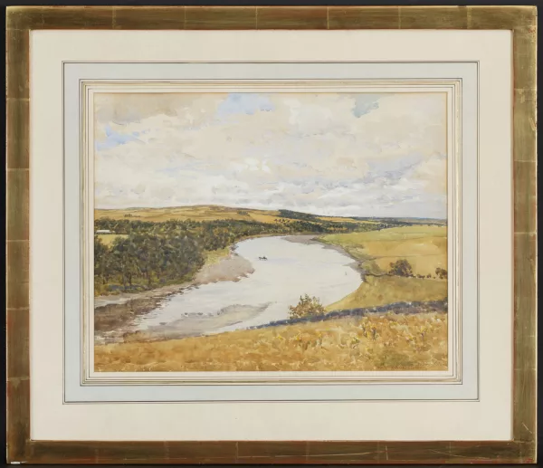 Robert Weir Allan — Paysage de campagne avec fleuve,