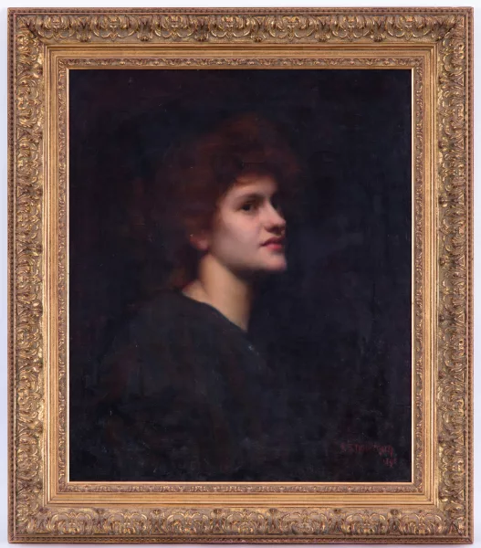 Isaac Snowman — Femme rousse de profil