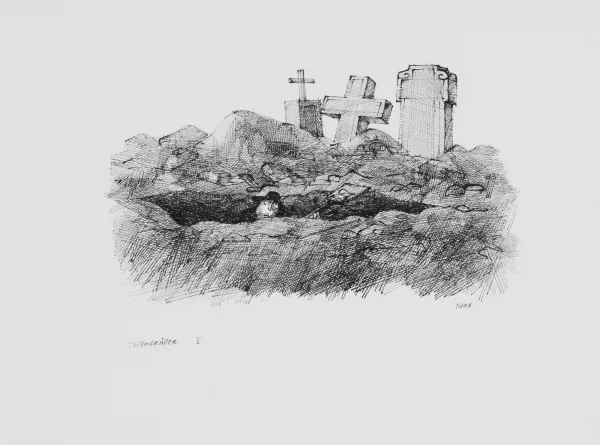Paul Flora — Totengräber I