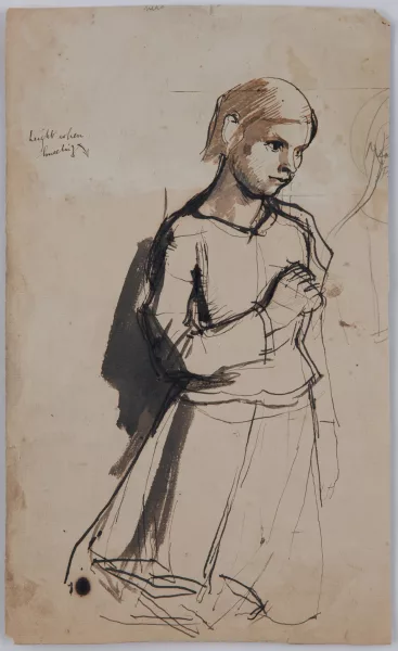 Daniel Maclise — Attribué à Daniel Maclise — Femme en prière