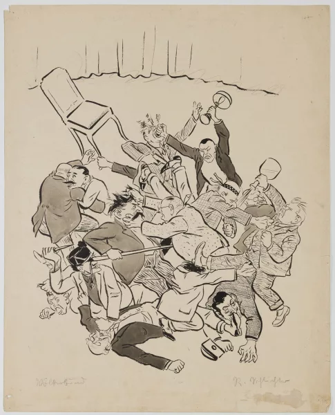 Rudolf Schlichter — Bagarre du monde