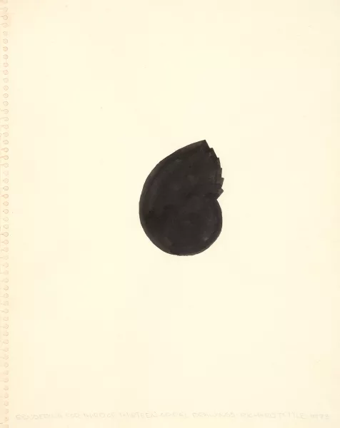 Richard Tuttle — Rendering for Third of Thirteen Spiral Drawings, 1973