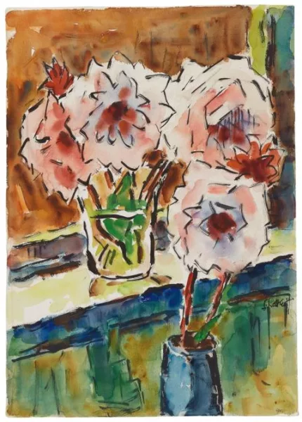 Karl Schmidt-Rottluff — Rosa Päonien