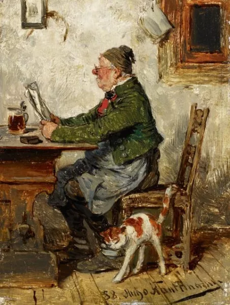 Hugo Kauffmann — Wirt mit Katze