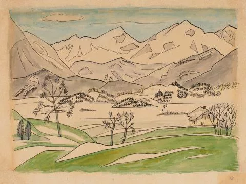 Gabriele Münter — Landschaft bei Murnau
