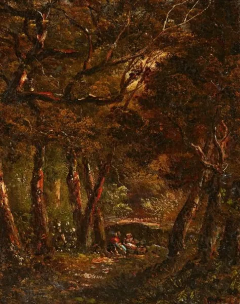 Narcisse Virgilio Díaz — Im Wald von Fontainebleau