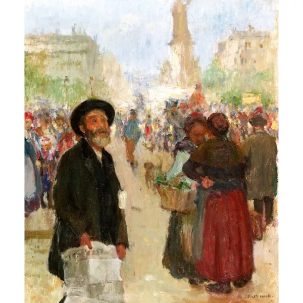Jules Adler — Le vendeur de journaux.