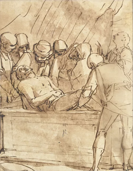 Luca Cambiaso — Entourage de Luca Cambiaso — Mise au tombeau,
