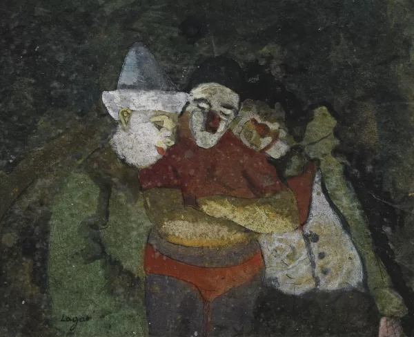 Celso Lagar — Portrait de trois clowns