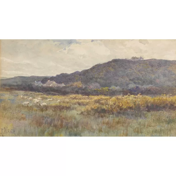 Richard Wane — Landschaft mit Weiler.