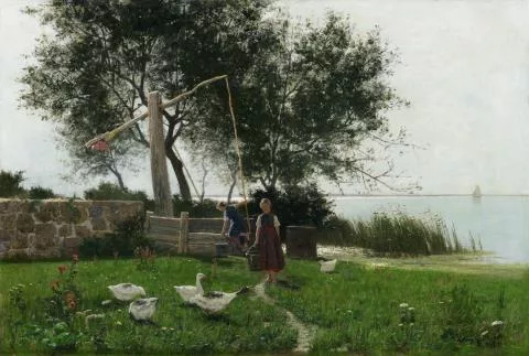 Walter Leistikow — Die Gänseliesel am Müggelsee