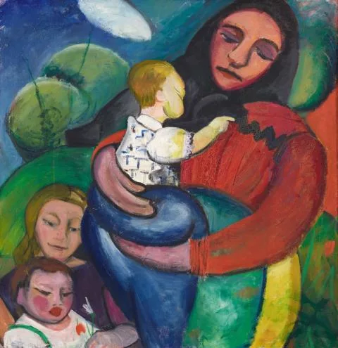 Maria Marc — Mère avec ses enfants