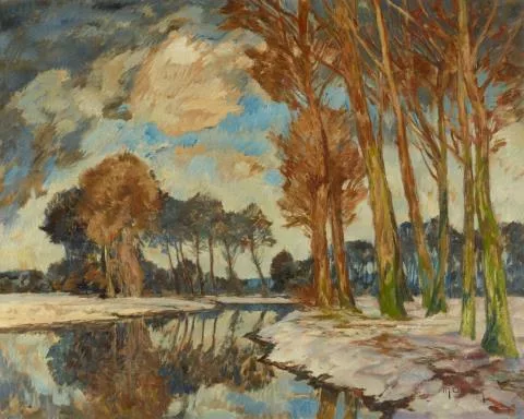 Max Clarenbach — Winterlandschaft (Winters Ende)