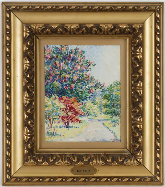Édouard Fer — Arbres au printemps
