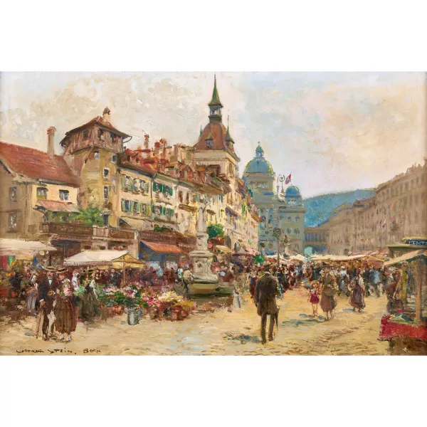 Georges Stein — Auf dem Markt in Bern.