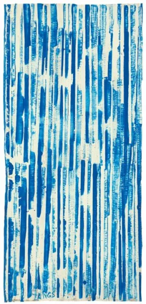 Herbert Zangs — Ohne Titel (Scheibenwischerbild)