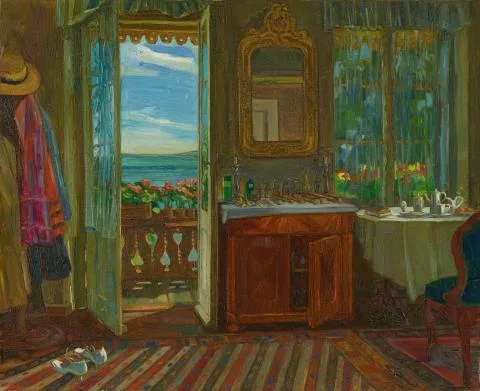 Wilhelm Trübner — Balkonzimmer am Starnberger See
