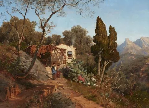 Ascan Lutteroth — Turiner Tal bei Menton