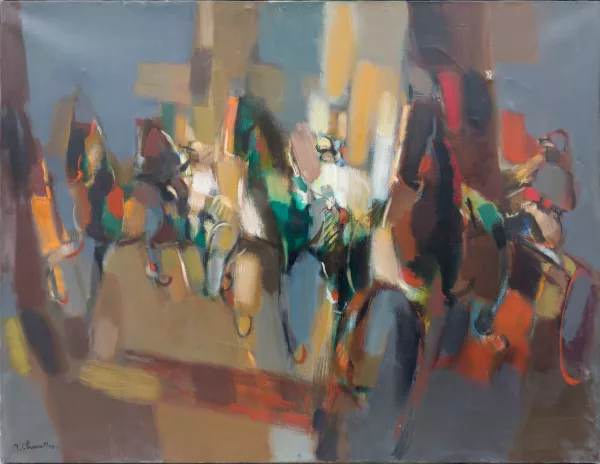 Jean Chevolleau — "Arrivée de Sulkys",