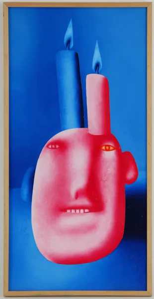 Oleg Tselkov — Oleg Tselkov (1934), \Avec bougies sur la tête\,
