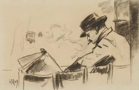 Lesser Ury — Caféhaus-Szene