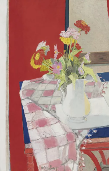 Maurice Brianchon — Bouquet de Zinnias