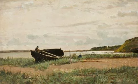 Walter Leistikow — Boot am Strand bei Göhren auf Rügen