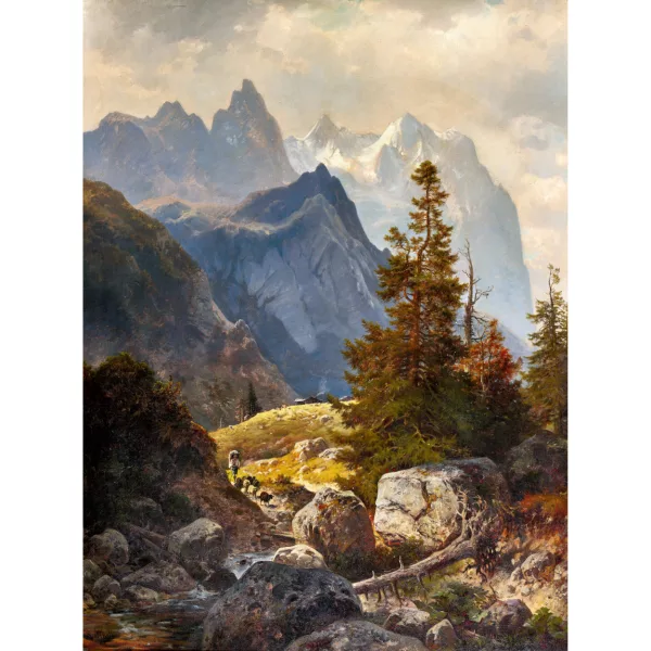 Ludwig Sckell — Ansicht des Wetterhorns.