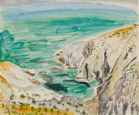 Erich Heckel — Bucht zwischen Felsen