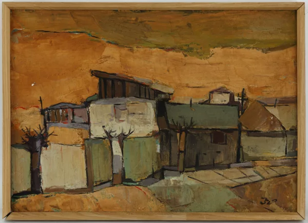 Armen Eloyan — Armen Eloyan (1966), \\Paysage urbain\\, huile sur