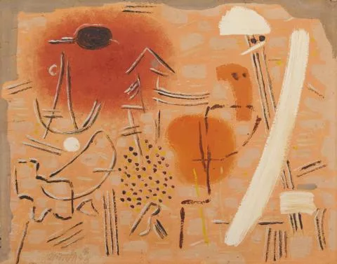 Willi Baumeister — Ritzfiguren landschaftlich