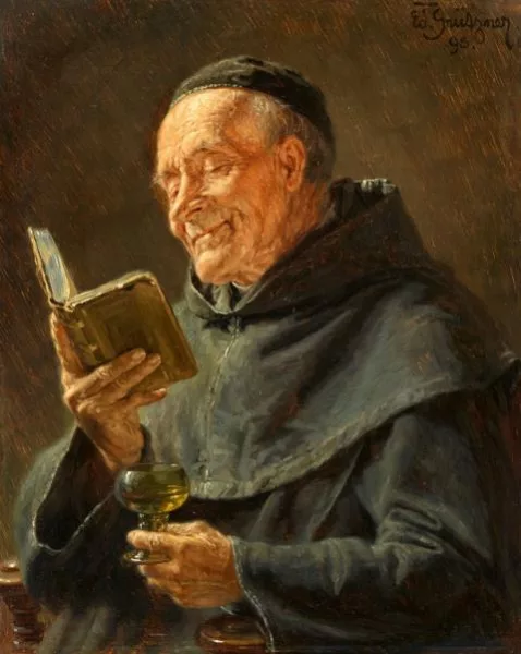 Eduard von Grützner — Lesender Mönch