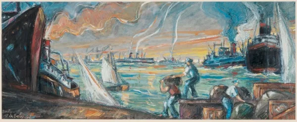 Pierre Savigny de Belay — Les quais à Nantes