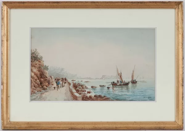 Émile Henry — Route en bord de mer
