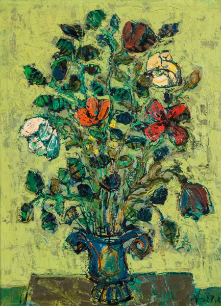 Paul Augustin Aïzpiri — Vase de fleurs