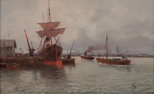 Émile Godchaux — Scène portuaire
