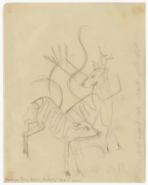 Franz Marc — Hirsch und Reh