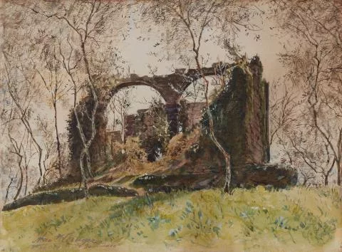 Max Klinger — Die Ruinen von San Tommaso