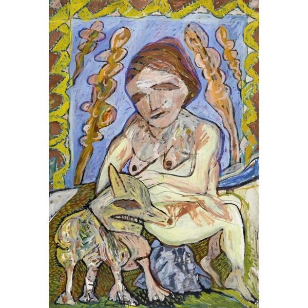 Lucebert — "Vrouw en Hond".