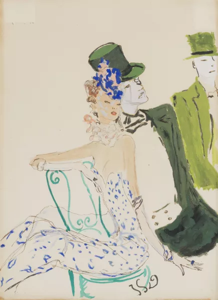 Jean-Gabriel Domergue — "Couple à Deauville"