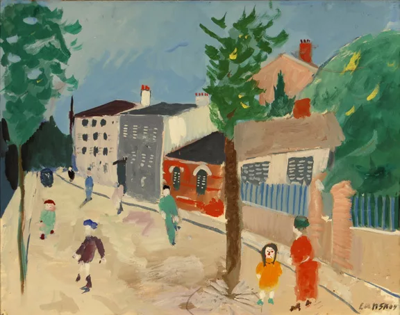 André Lanskoy — Scène de rue avec personnages, 1935-38