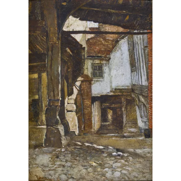 Rudolf Ribarz — Scène de ruelle.