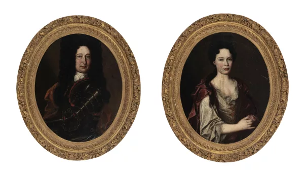 Robert Gardelle — Suiveur de Robert Gardelle — Portraits de Jean-Jacques de Surbeck et de son épouse