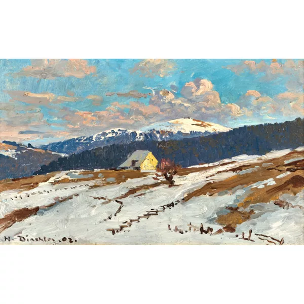 Hermann Dischler — "Blick von der Halde gegen Feldberg".